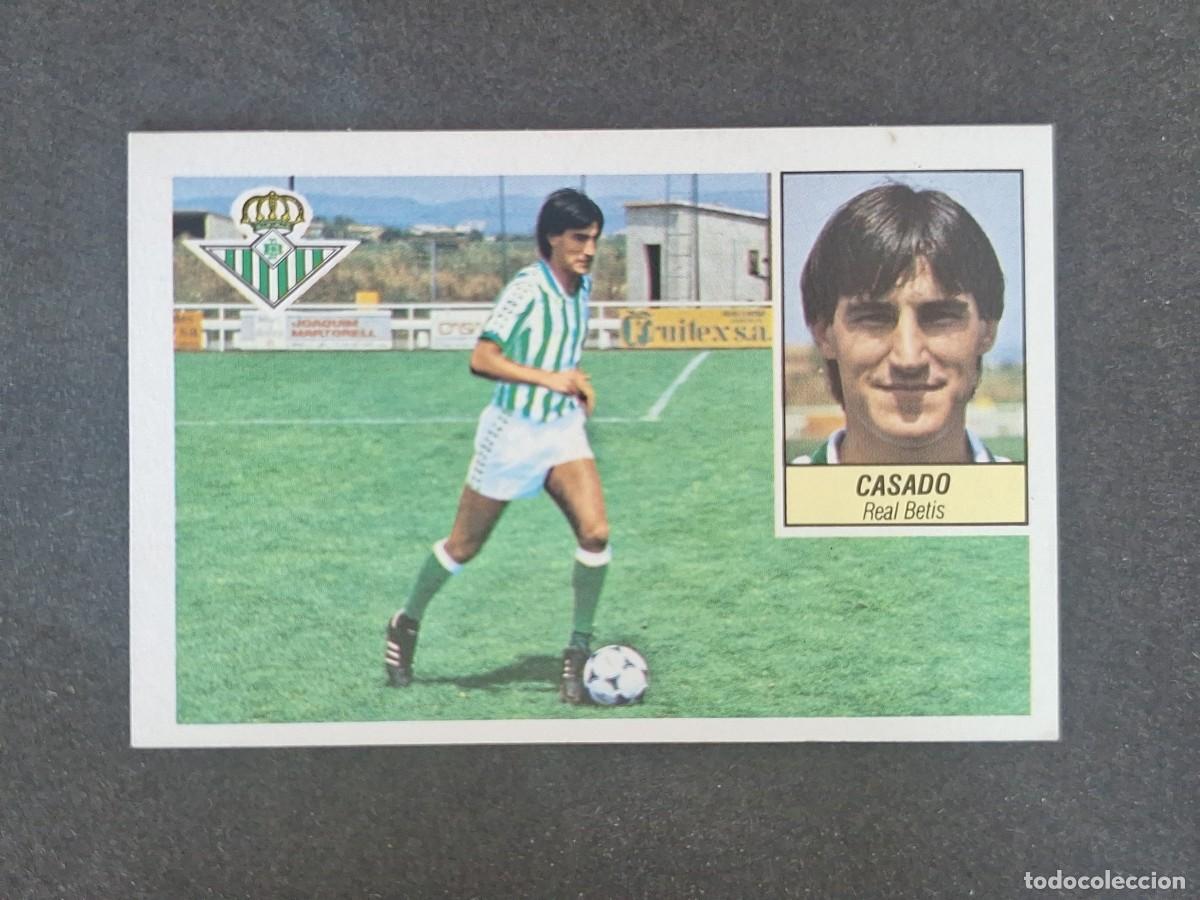 Cromos de f&uacute;tbol: L3 CASADO REAL BETIS BALOMPIE LIGA ESTE 1984 1985 84 85 NUNCA PEGADO SIN PEGAR