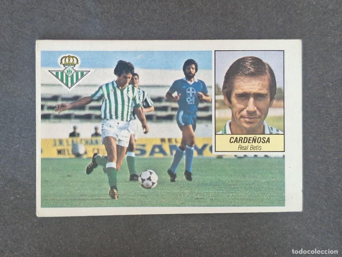 Cromos de f&uacute;tbol: L3 CARDE&Ntilde;OSA REAL BETIS BALOMPIE LIGA ESTE 1984 1985 84 85 NUNCA PEGADO SIN PEGAR