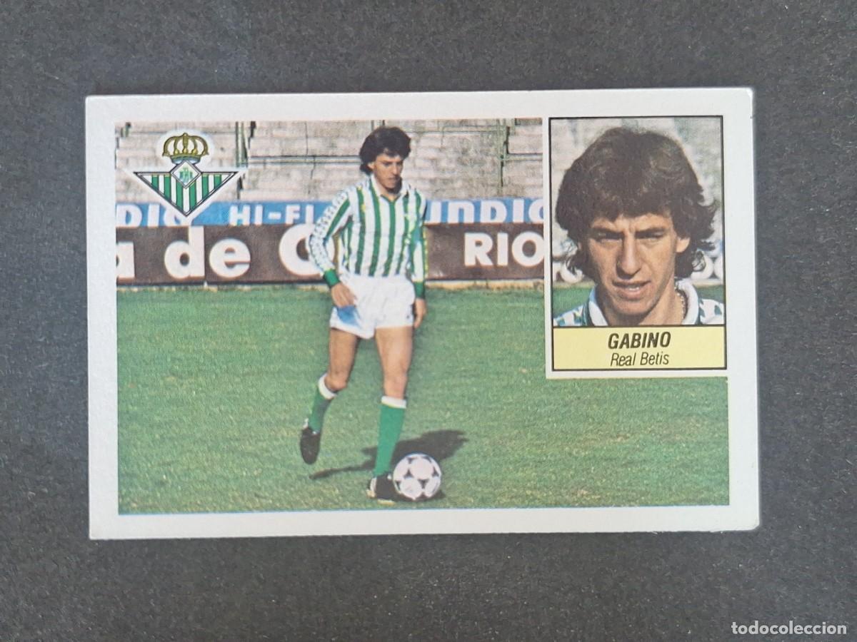 Cromos de f&uacute;tbol: L3 GABINO REAL BETIS BALOMPIE LIGA ESTE 1984 1985 84 85 NUNCA PEGADO SIN PEGAR