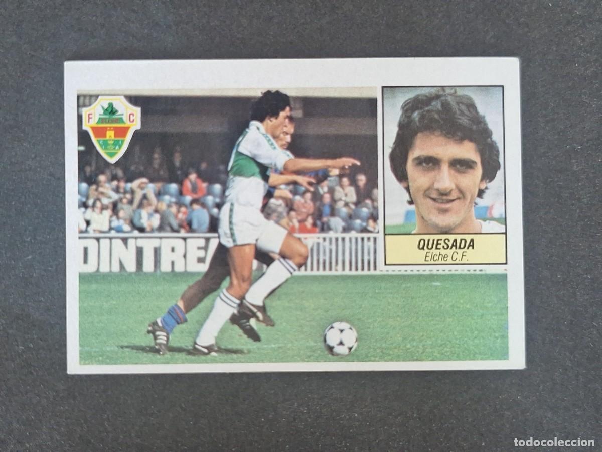 Cromos de f&uacute;tbol: L3 QUESADA ELCHE C. F. LIGA ESTE 1984 1985 84 85 NUNCA PEGADO SIN PEGAR