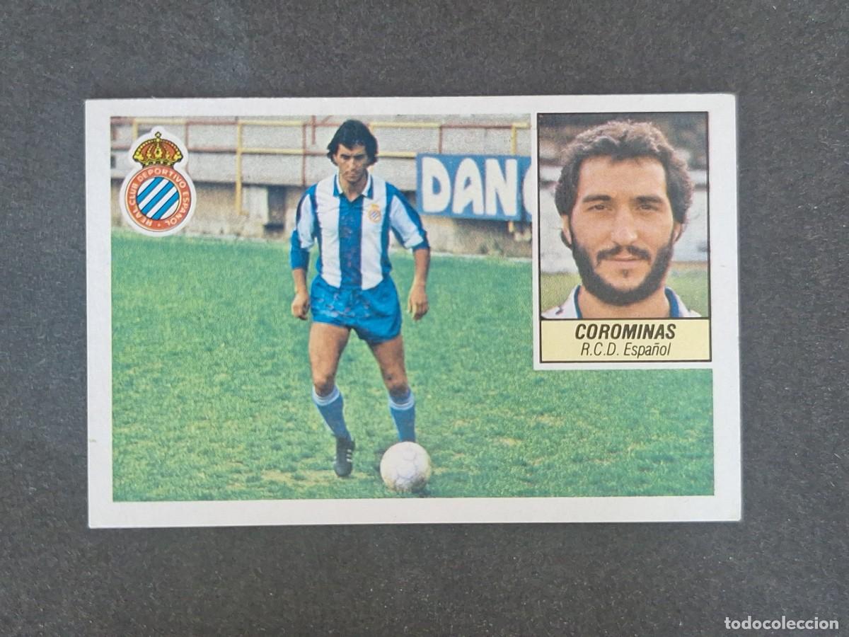 Cromos de f&uacute;tbol: L3 COROMINAS R. C. D. ESPA&Ntilde;OL LIGA ESTE 1984 1985 84 85 NUNCA PEGADO SIN PEGAR