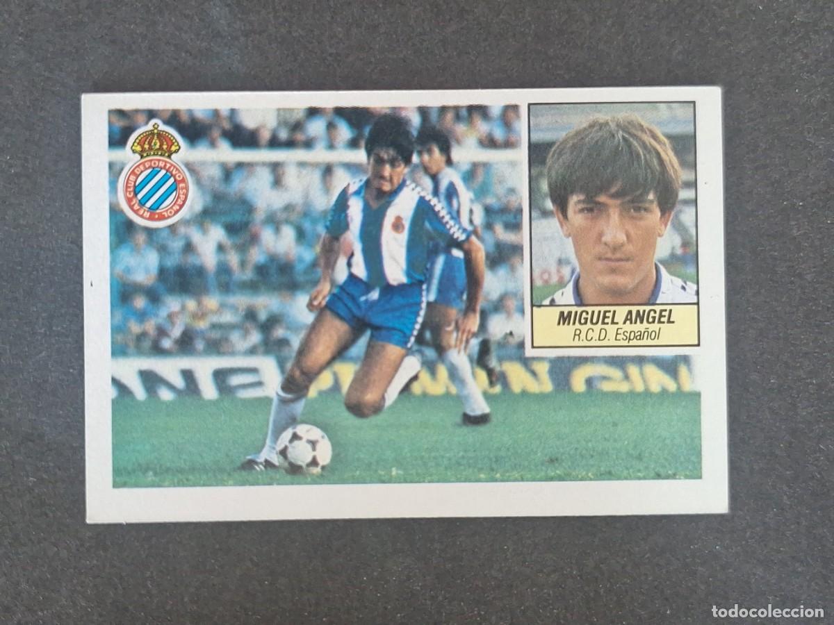 Cromos de f&uacute;tbol: L3 MIGUEL ANGEL R. C. D. ESPA&Ntilde;OL LIGA ESTE 1984 1985 84 85 NUNCA PEGADO SIN PEGAR