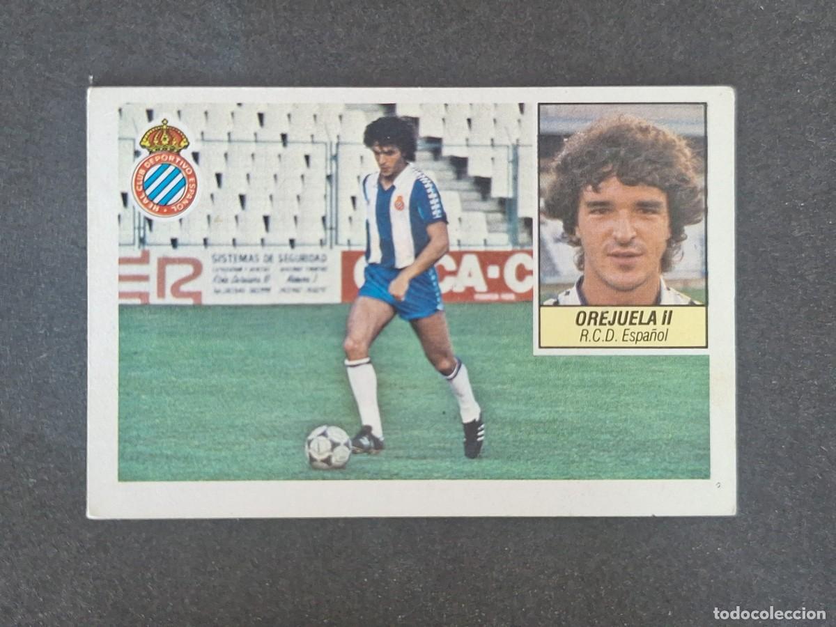 Cromos de f&uacute;tbol: L3 OREJUELA II R. C. D. ESPA&Ntilde;OL LIGA ESTE 1984 1985 84 85 NUNCA PEGADO SIN PEGAR