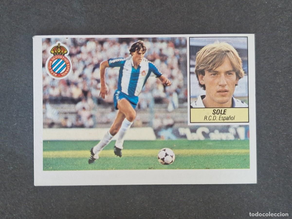 Cromos de f&uacute;tbol: L3 SOLE R. C. D. ESPA&Ntilde;OL LIGA ESTE 1984 1985 84 85 NUNCA PEGADO SIN PEGAR
