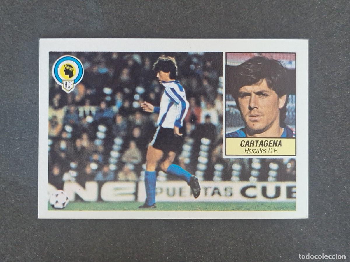 Cromos de f&uacute;tbol: L3 CARTAGENA HERCULES C. F. LIGA ESTE 1984 1985 84 85 NUNCA PEGADO SIN PEGAR