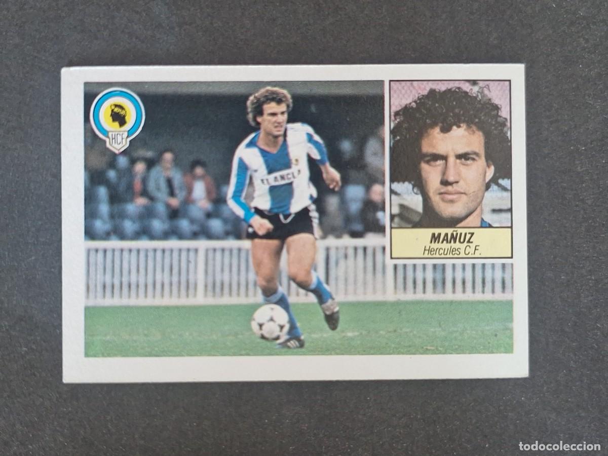 Cromos de f&uacute;tbol: L3 MA&Ntilde;UZ HERCULES C. F. LIGA ESTE 1984 1985 84 85 NUNCA PEGADO SIN PEGAR