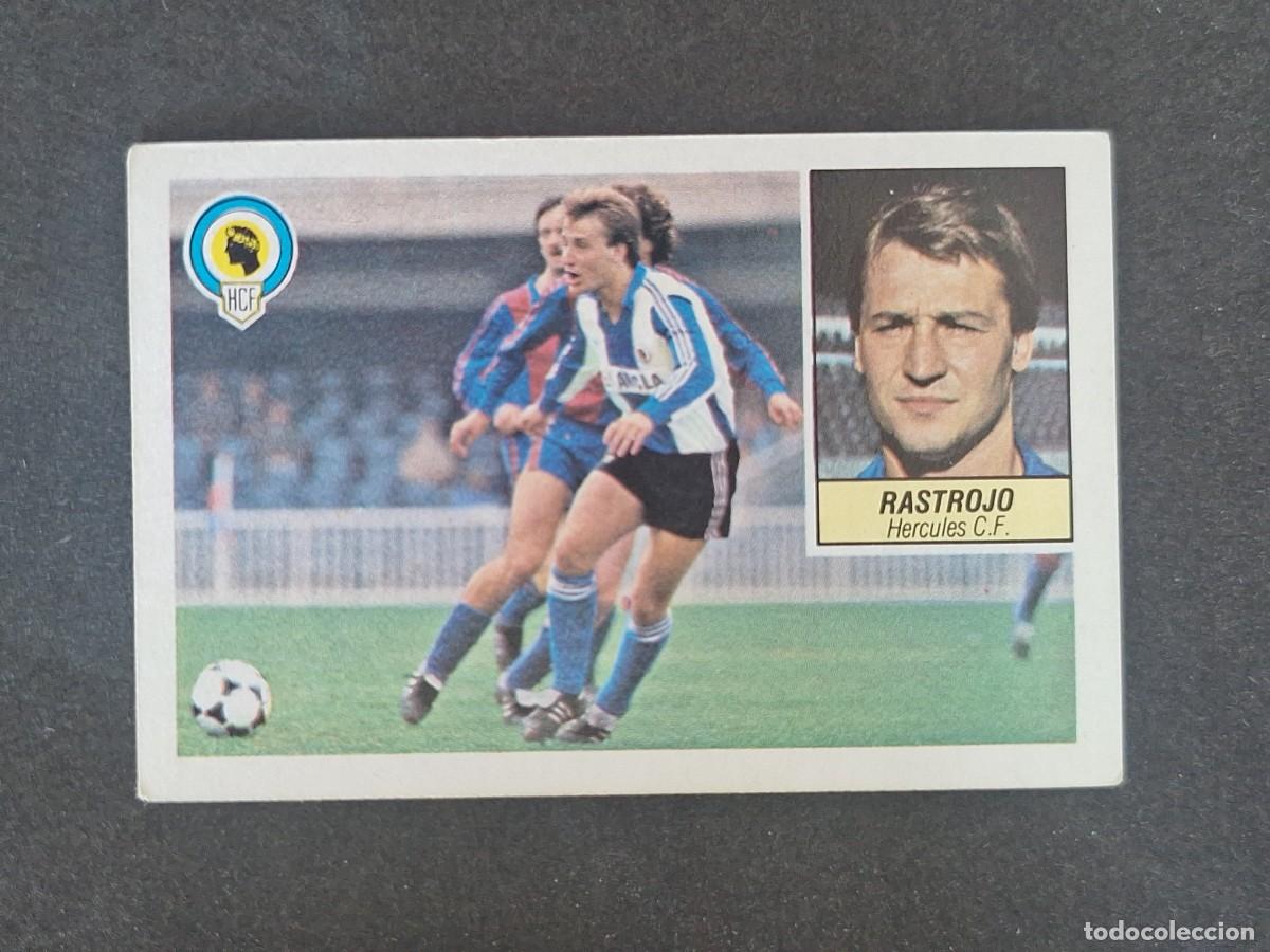 Cromos de f&uacute;tbol: L3 RASTROJO HERCULES C. F. LIGA ESTE 1984 1985 84 85 NUNCA PEGADO SIN PEGAR