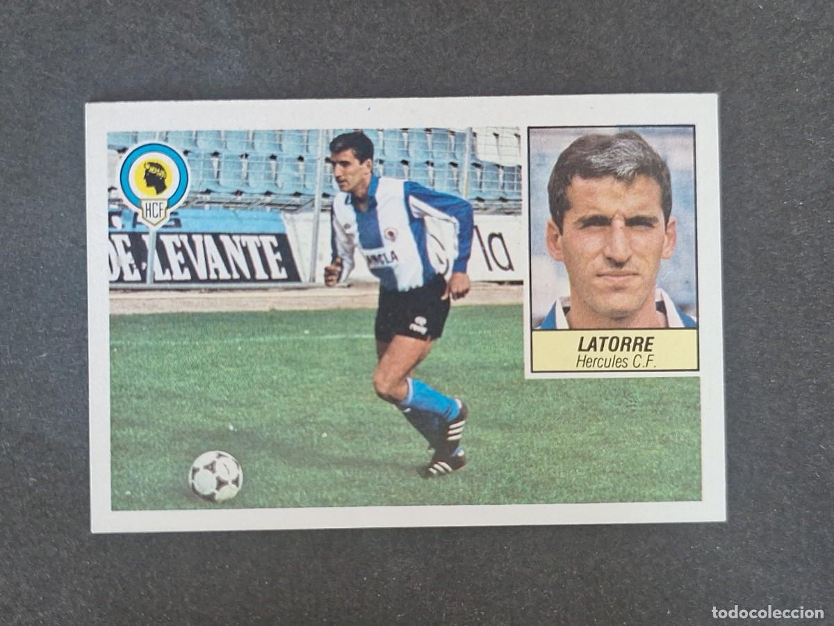 Cromos de f&uacute;tbol: L3 LATORRE HERCULES C. F. LIGA ESTE 1984 1985 84 85 NUNCA PEGADO SIN PEGAR