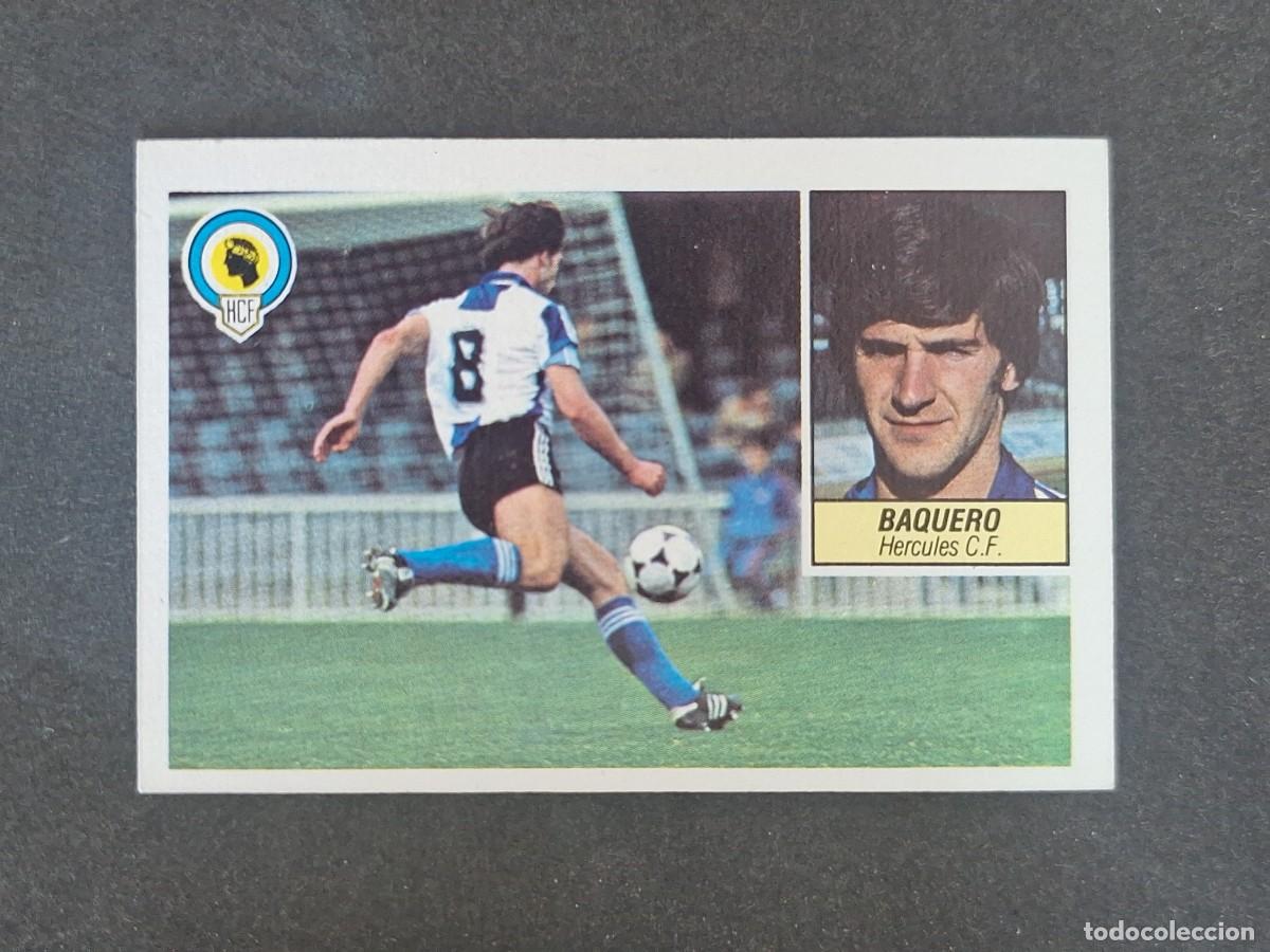 Cromos de f&uacute;tbol: L3 BAQUERO HERCULES C. F. LIGA ESTE 1984 1985 84 85 NUNCA PEGADO SIN PEGAR