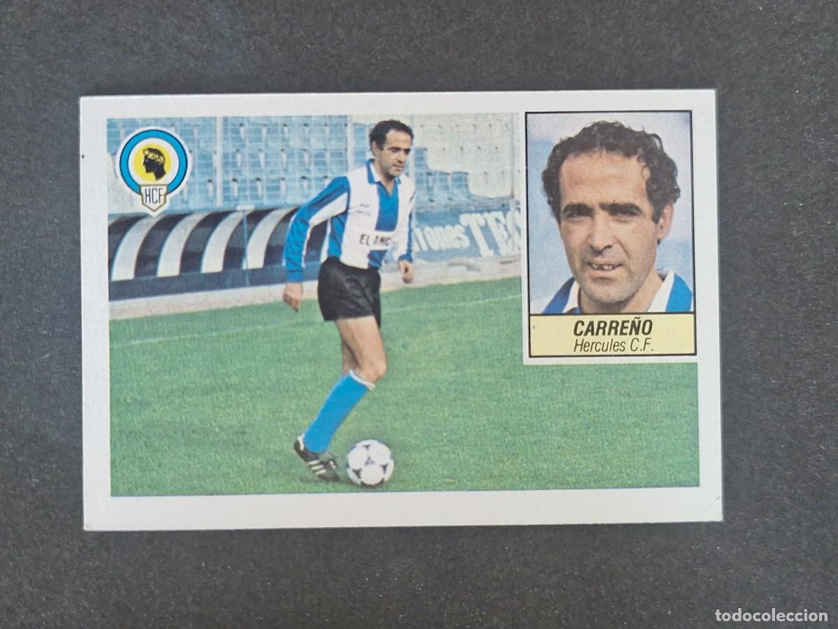 Cromos de f&uacute;tbol: L3 CARRE&Ntilde;O HERCULES C. F. LIGA ESTE 1984 1985 84 85 NUNCA PEGADO SIN PEGAR