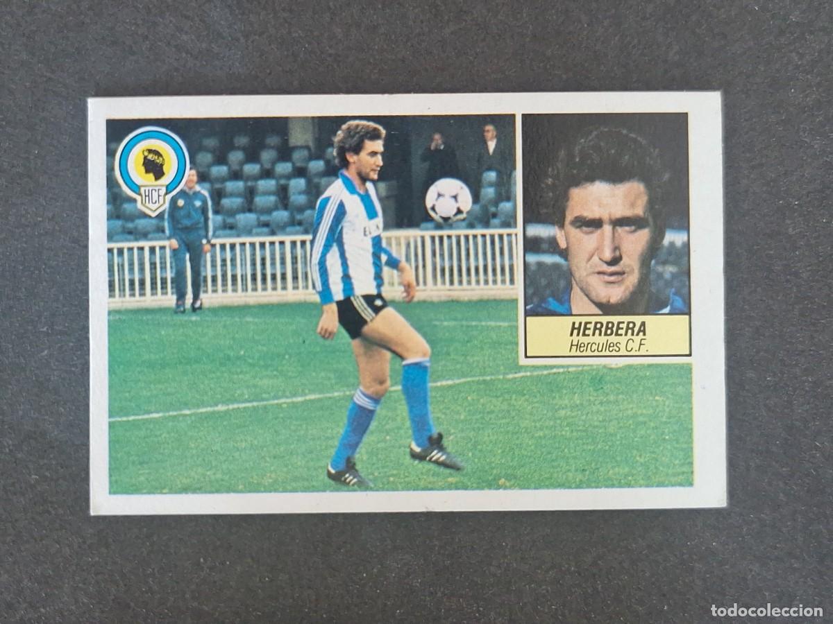 Cromos de f&uacute;tbol: L3 HERBERA HERCULES C. F. LIGA ESTE 1984 1985 84 85 NUNCA PEGADO SIN PEGAR