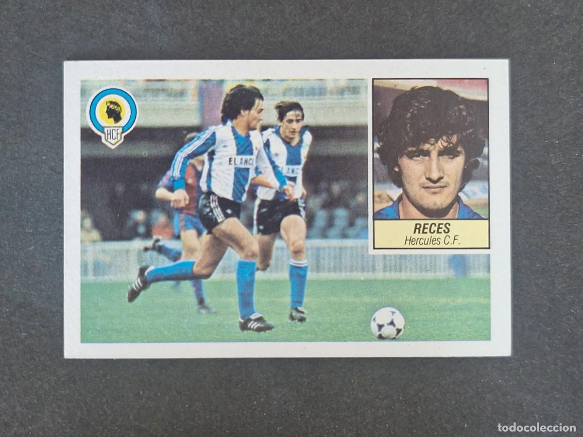 Cromos de f&uacute;tbol: L3 RECES HERCULES C. F. LIGA ESTE 1984 1985 84 85 NUNCA PEGADO SIN PEGAR