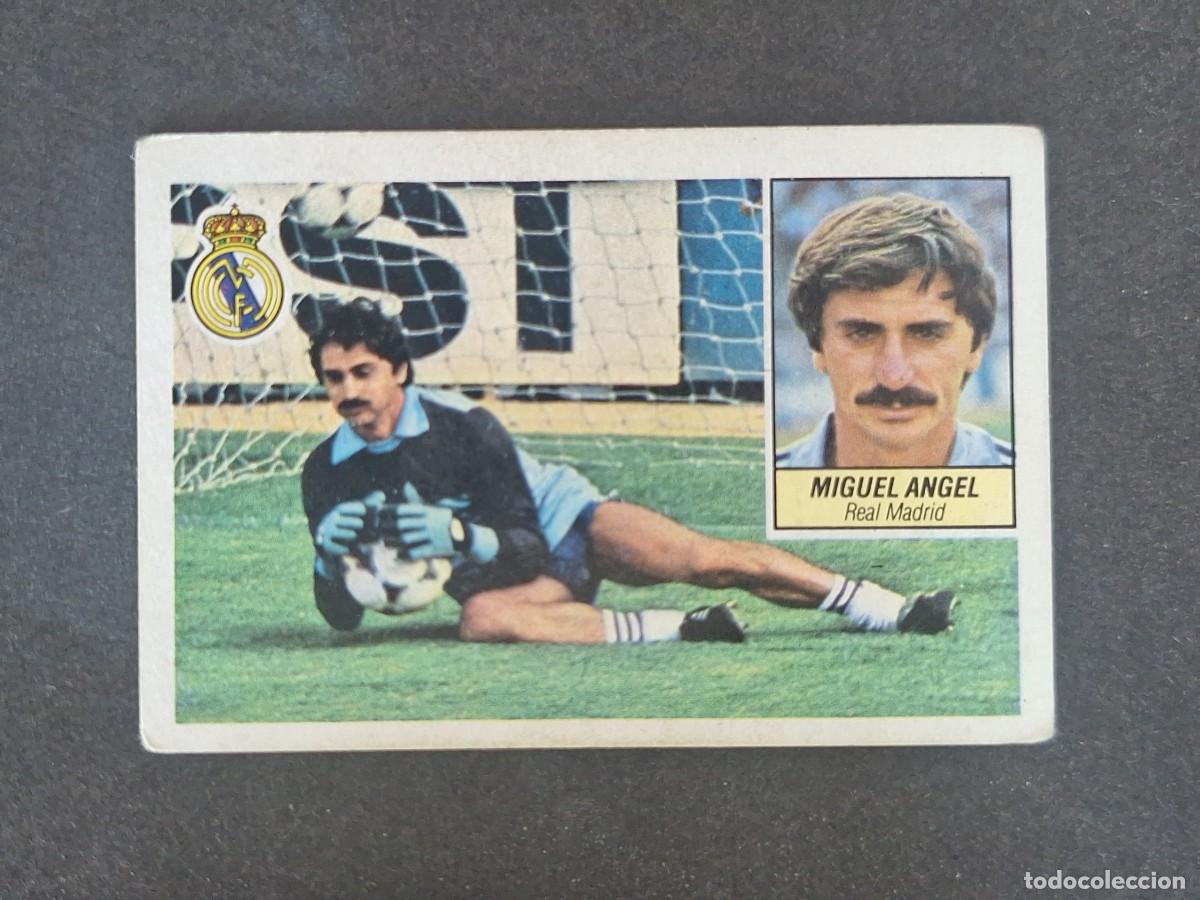 Cromos de f&uacute;tbol: L3 MIGUEL ANGEL REAL MADRID LIGA ESTE 1984 1985 84 85 NUNCA PEGADO SIN PEGAR
