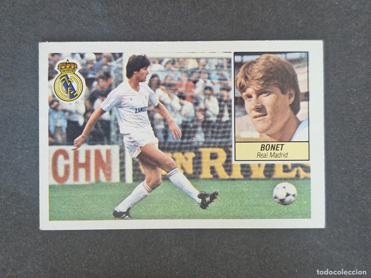 Cromos de f&uacute;tbol: L3 BONET REAL MADRID LIGA ESTE 1984 1985 84 85 NUNCA PEGADO SIN PEGAR