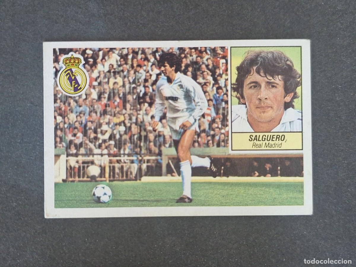 Cromos de f&uacute;tbol: L3 SALGUERO REAL MADRID LIGA ESTE 1984 1985 84 85 NUNCA PEGADO SIN PEGAR