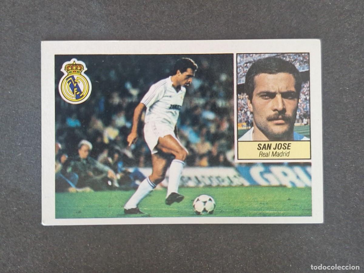 Cromos de f&uacute;tbol: L3 SAN JOSE REAL MADRID LIGA ESTE 1984 1985 84 85 NUNCA PEGADO SIN PEGAR