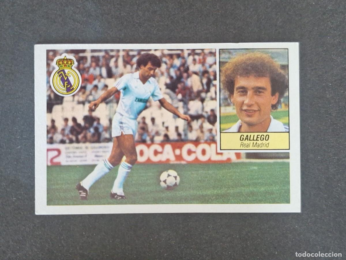 Cromos de f&uacute;tbol: L3 GALLEGO REAL MADRID LIGA ESTE 1984 1985 84 85 NUNCA PEGADO SIN PEGAR