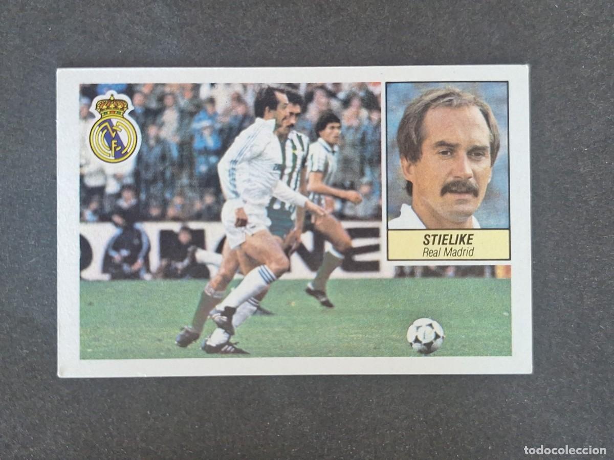 Cromos de f&uacute;tbol: L3 STIELIKE REAL MADRID LIGA ESTE 1984 1985 84 85 NUNCA PEGADO SIN PEGAR