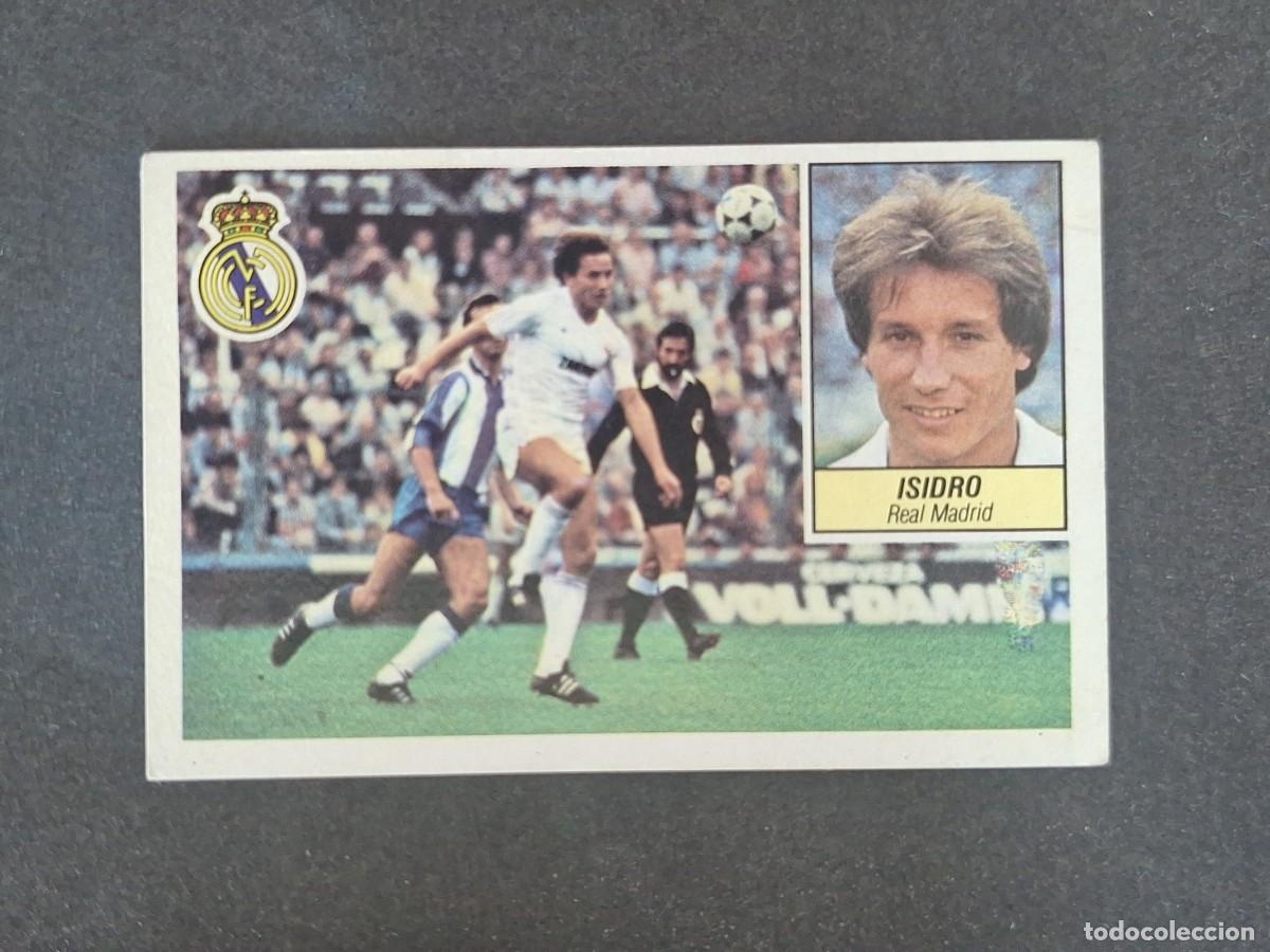 Cromos de f&uacute;tbol: L3 ISIDRO REAL MADRID LIGA ESTE 1984 1985 84 85 NUNCA PEGADO SIN PEGAR