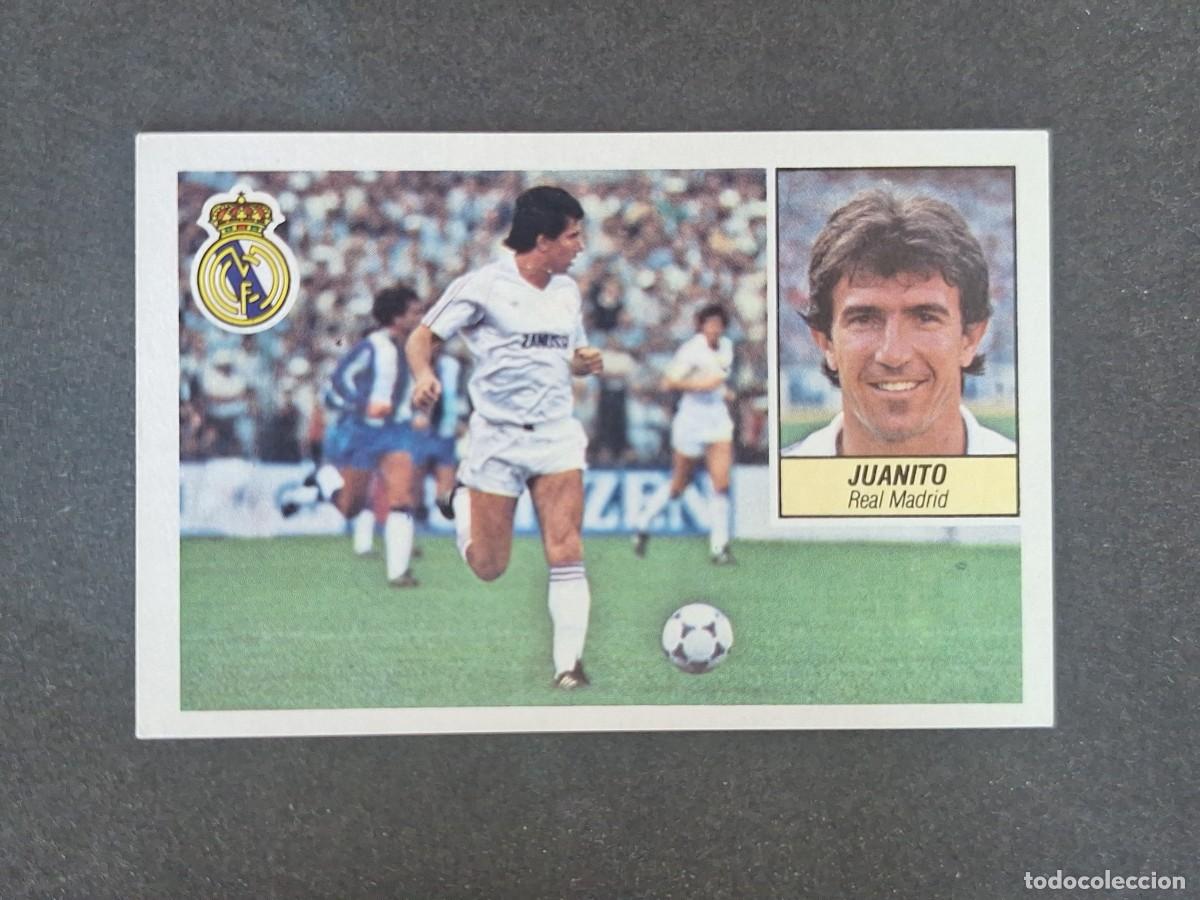 Cromos de f&uacute;tbol: L3 JUANITO REAL MADRID LIGA ESTE 1984 1985 84 85 NUNCA PEGADO SIN PEGAR