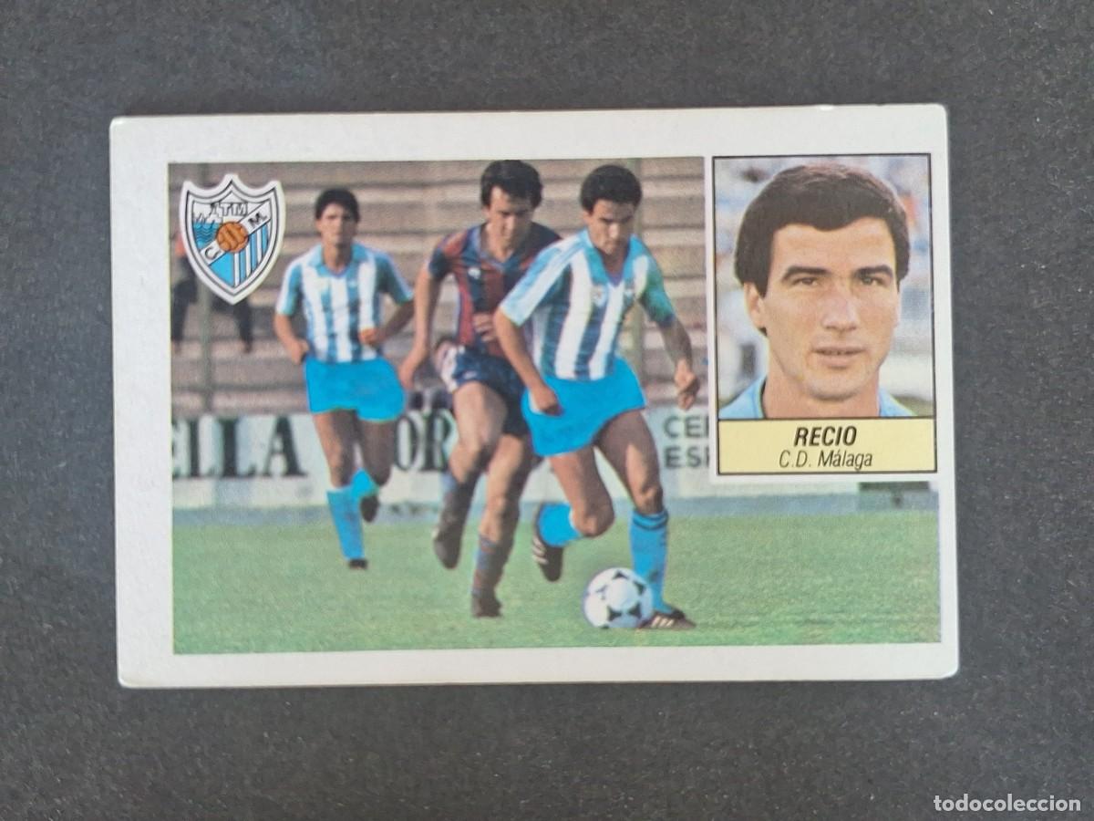 Cromos de f&uacute;tbol: L3 RECIO C. D. MALAGA LIGA ESTE 1984 1985 84 85 NUNCA PEGADO SIN PEGAR