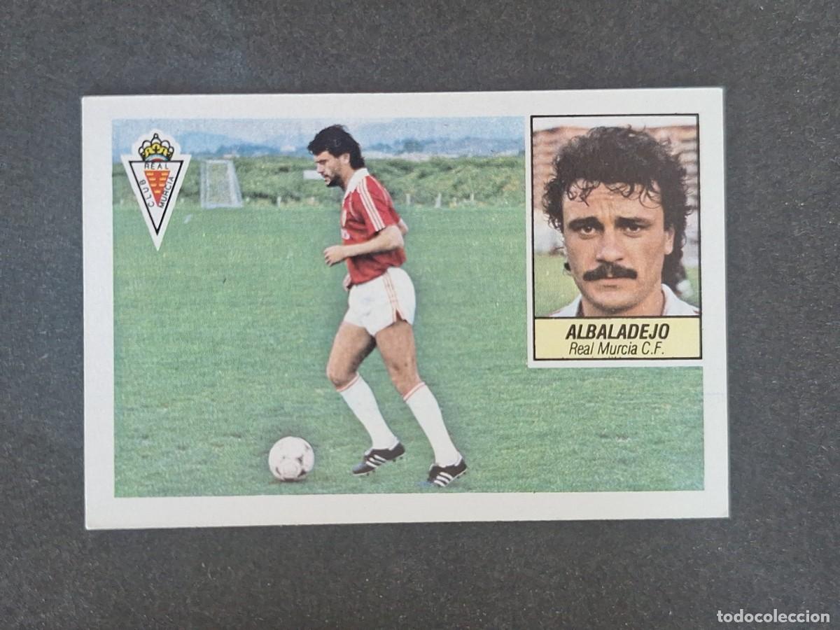 Cromos de f&uacute;tbol: L3 ALBADALEJO REAL MURCIA C. F. LIGA ESTE 1984 1985 84 85 NUNCA PEGADO SIN PEGAR