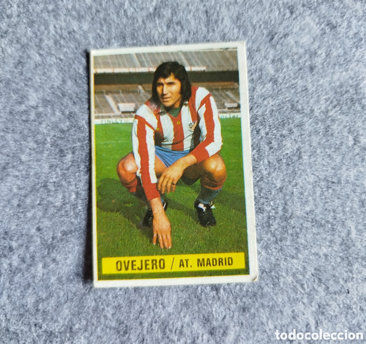 Cromos de f&uacute;tbol: BAJA SIN PEGAR OVEJERO ATL&Eacute;TICO DE MADRID 74 75 1974 1975 EDICIONES ESTE CROMO NUNCA PEGADO