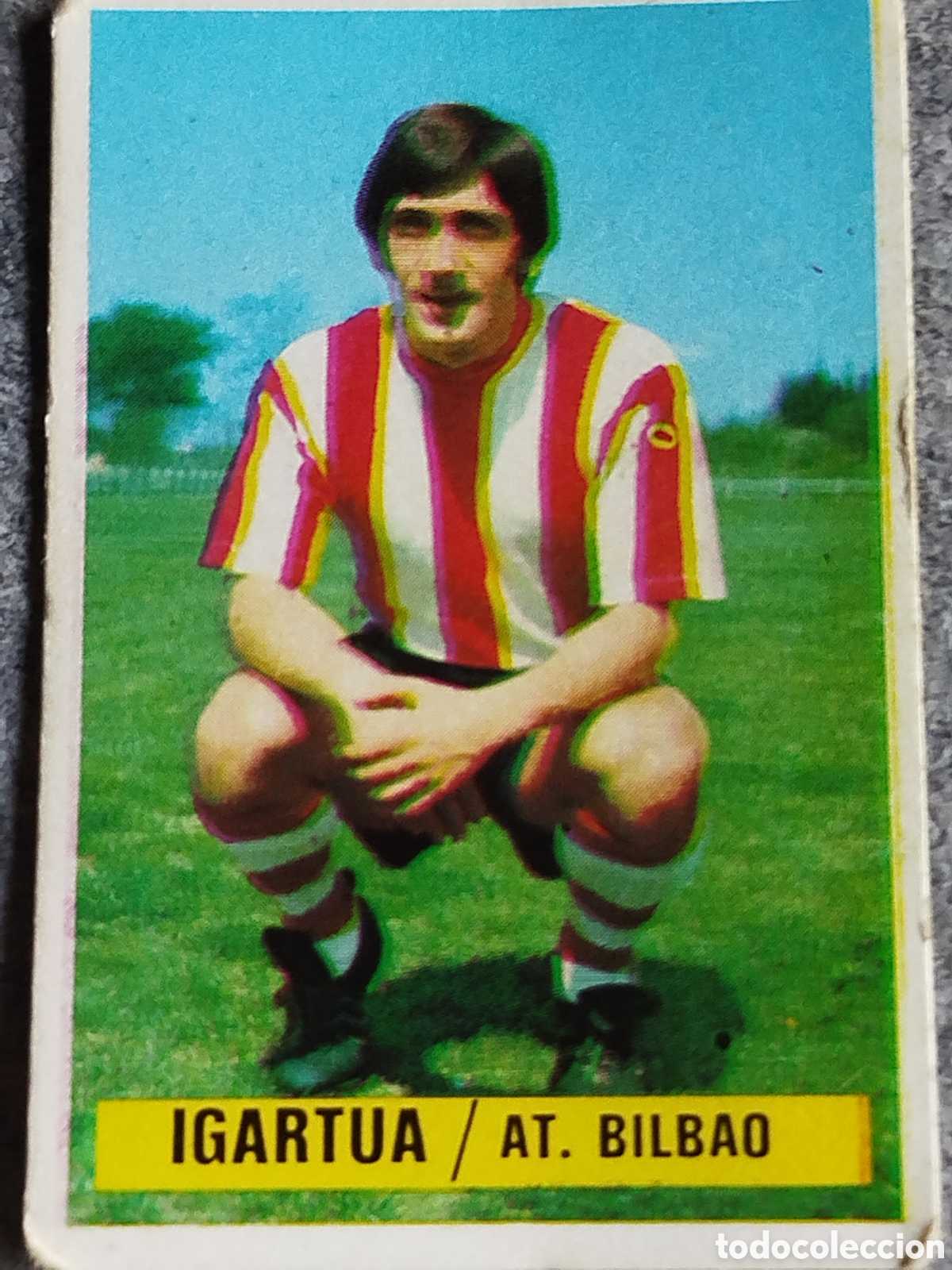 Football Stickers: ERROR DOBLE IMAGEN SIN PEGAR IGARTUA ATHLETIC CLUB BILBAO 74 75 1974 1975 CROMO NUNCA PEGADO