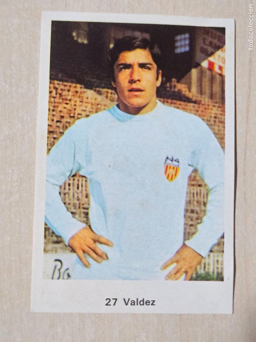 Football Stickers: N&ordm; 27 VALDEZ - VALENCIA - CAMPEONATO NACIONAL DE LIGA RUIZ ROMERO A&Ntilde;O 1973 CROMO RECUPERADO