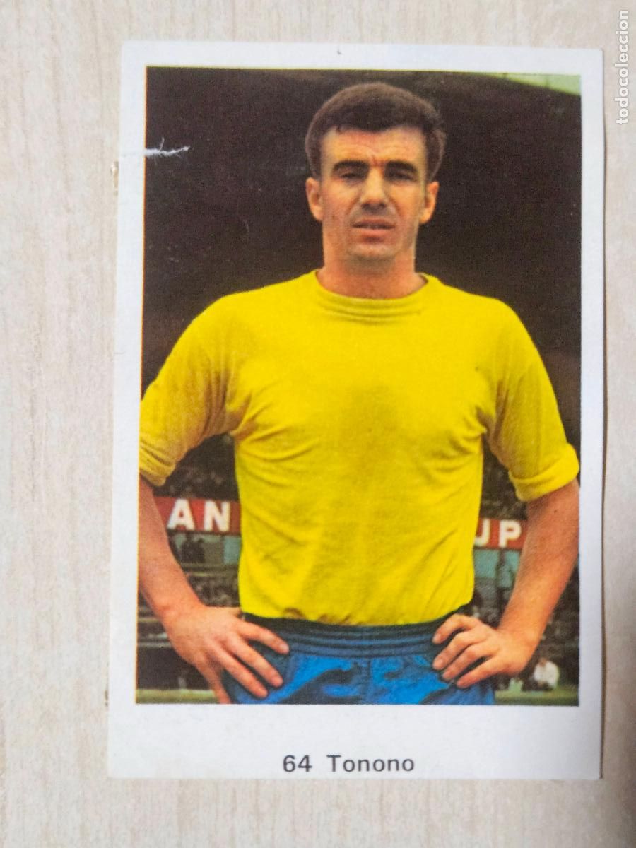 Football Stickers: N&ordm; 64 TONONO - LAS PALMAS - CAMPEONATO NACIONAL DE LIGA RUIZ ROMERO A&Ntilde;O 1973 CROMO RECUPERADO