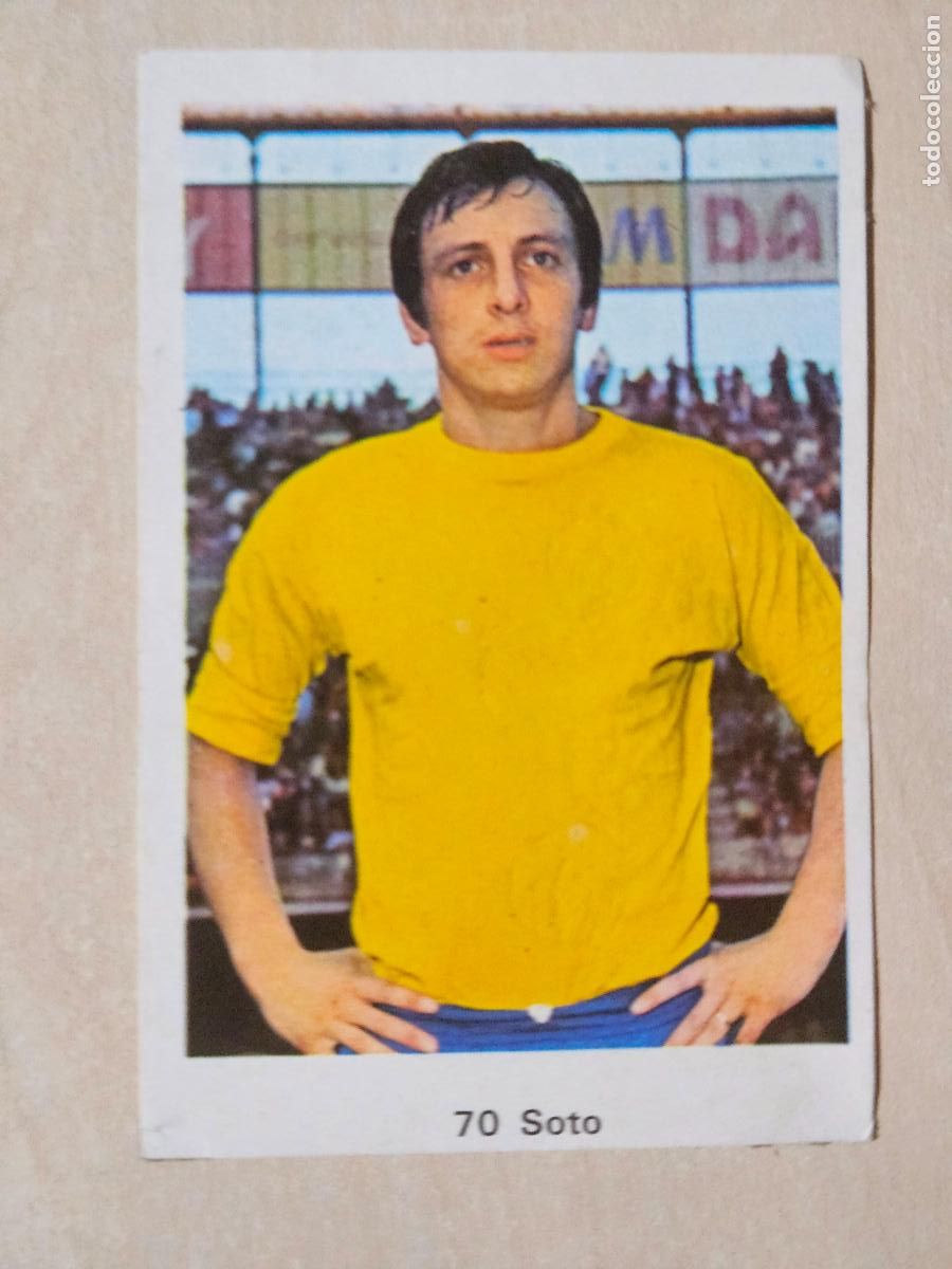 Cartes &agrave; collectionner de Football: N&ordm; 70 SOTO - LAS PALMAS - CAMPEONATO NACIONAL DE LIGA RUIZ ROMERO A&Ntilde;O 1973 CROMO RECUPERADO