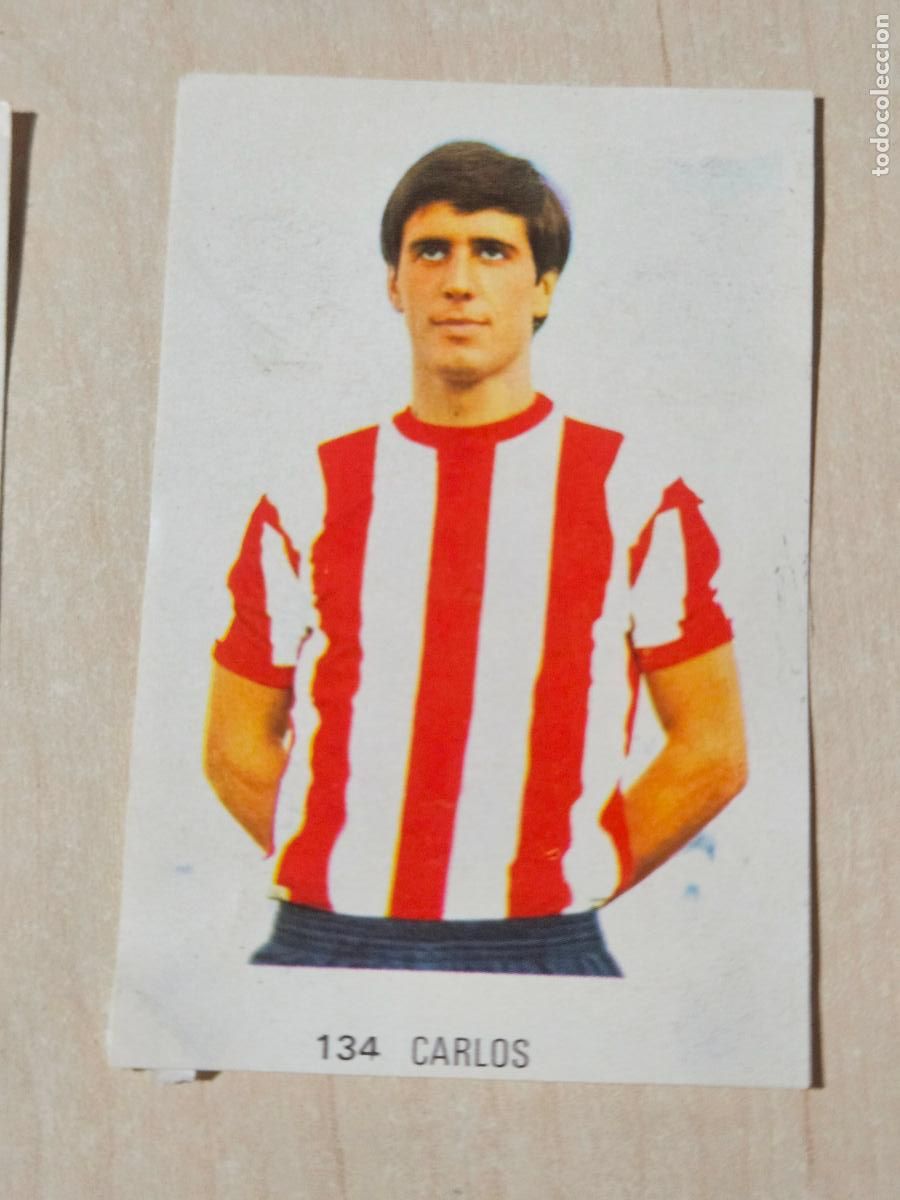 Football Stickers: N&ordm; 134 CARLOS - ATHLETIC DE BILBAO - CAMPEONATO NACIONAL DE LIGA RUIZ ROMERO 1973 - CROMO DOBLE