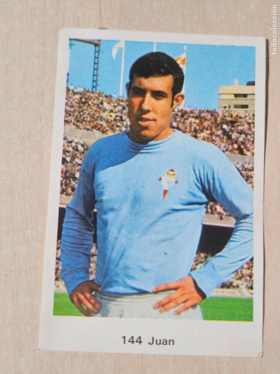 Cartes &agrave; collectionner de Football: N&ordm; 144 JUAN - REAL CELTA - CAMPEONATO NACIONAL DE LIGA RUIZ ROMERO 1973 - CROMO RECUPERADO