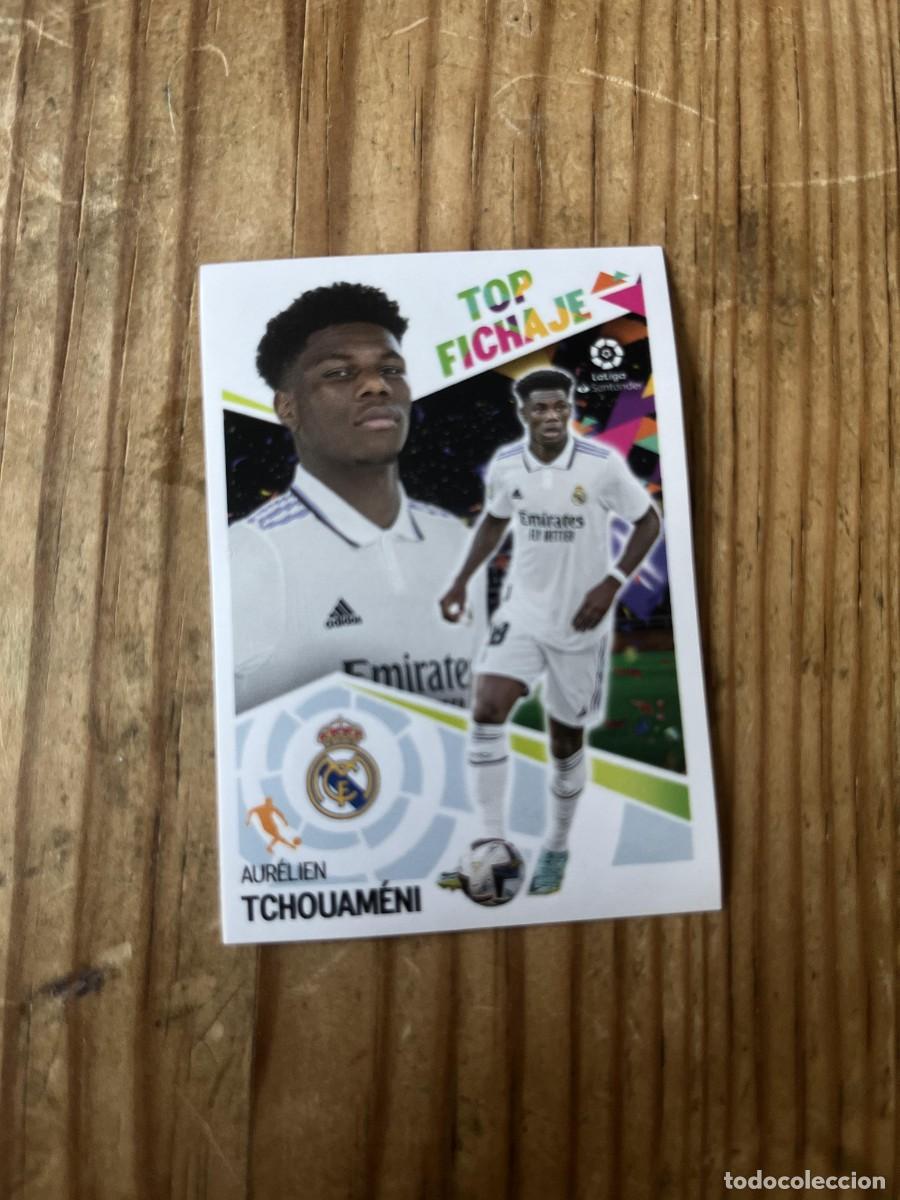 Cromos de f&uacute;tbol: CROMO SIN PEGAR NUNCA PEGADO ALBUM LIGA ESTE 22 23 2022 2023 TOP FICHAJE # 68 TCHOUAMENI REAL MADRID