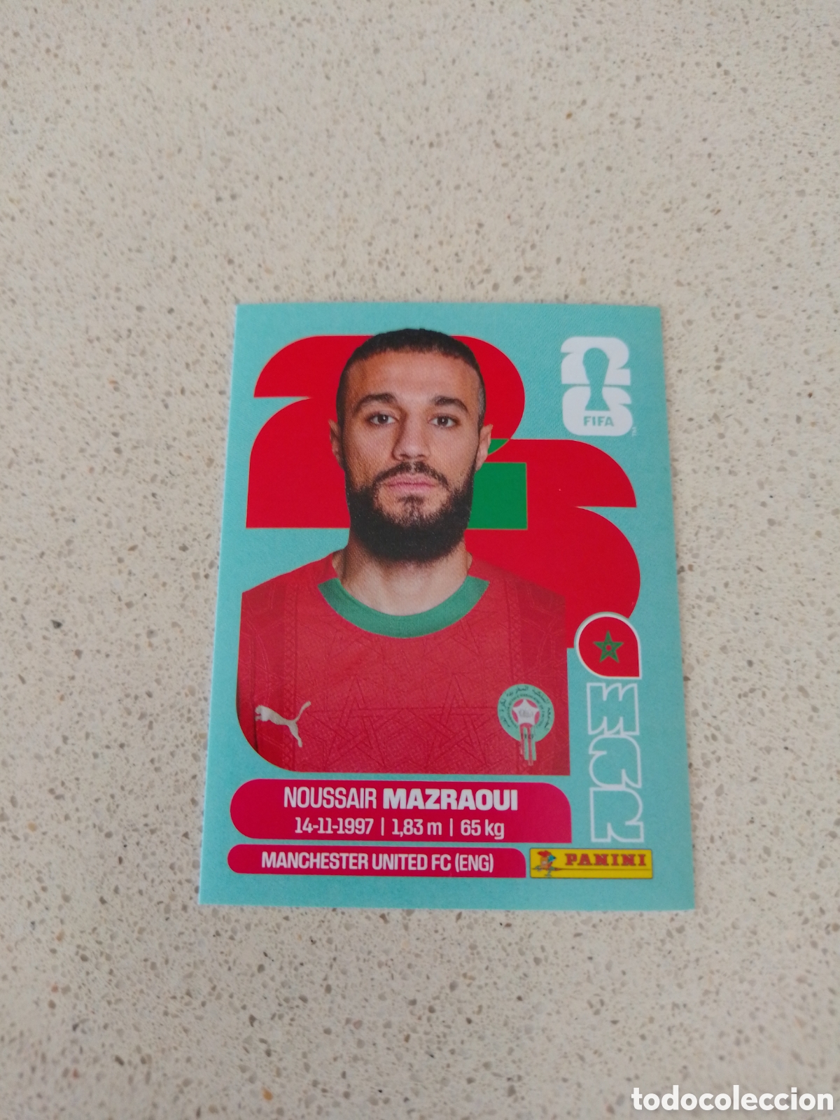 Cromos de f&uacute;tbol: CROMO NUMERO 5 MAZRAOUI MARRUECOS. MUNDIAL 2026. PANINI.