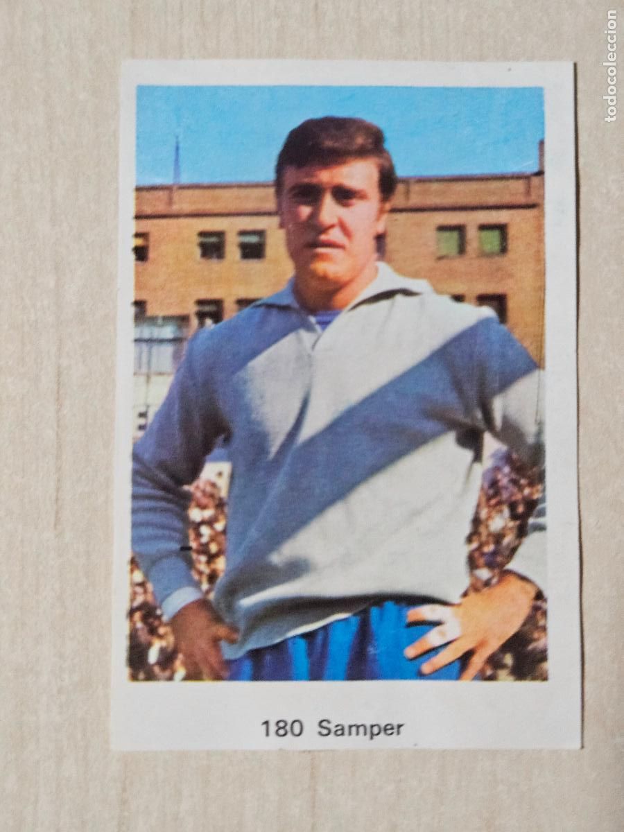 Cartes &agrave; collectionner de Football: N&ordm; 180 SAMPER - ESPA&Ntilde;OL - CAMPEONATO NACIONAL DE LIGA RUIZ ROMERO 1973 - CROMO RECUPERADO