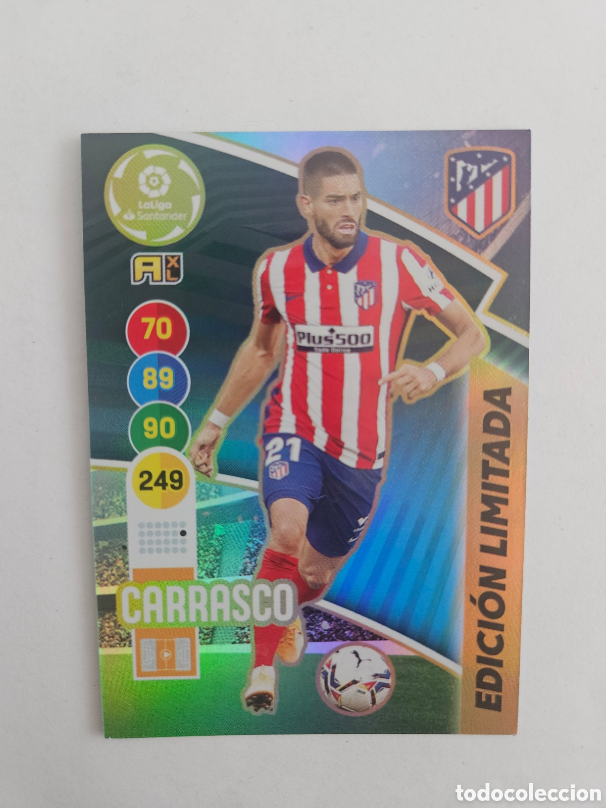 Cromos de f&uacute;tbol: CARRASCO EDICI&Oacute;N LIMITADA ATL&Eacute;TICO MADRID ADRENALYN 2020 2021 20 21