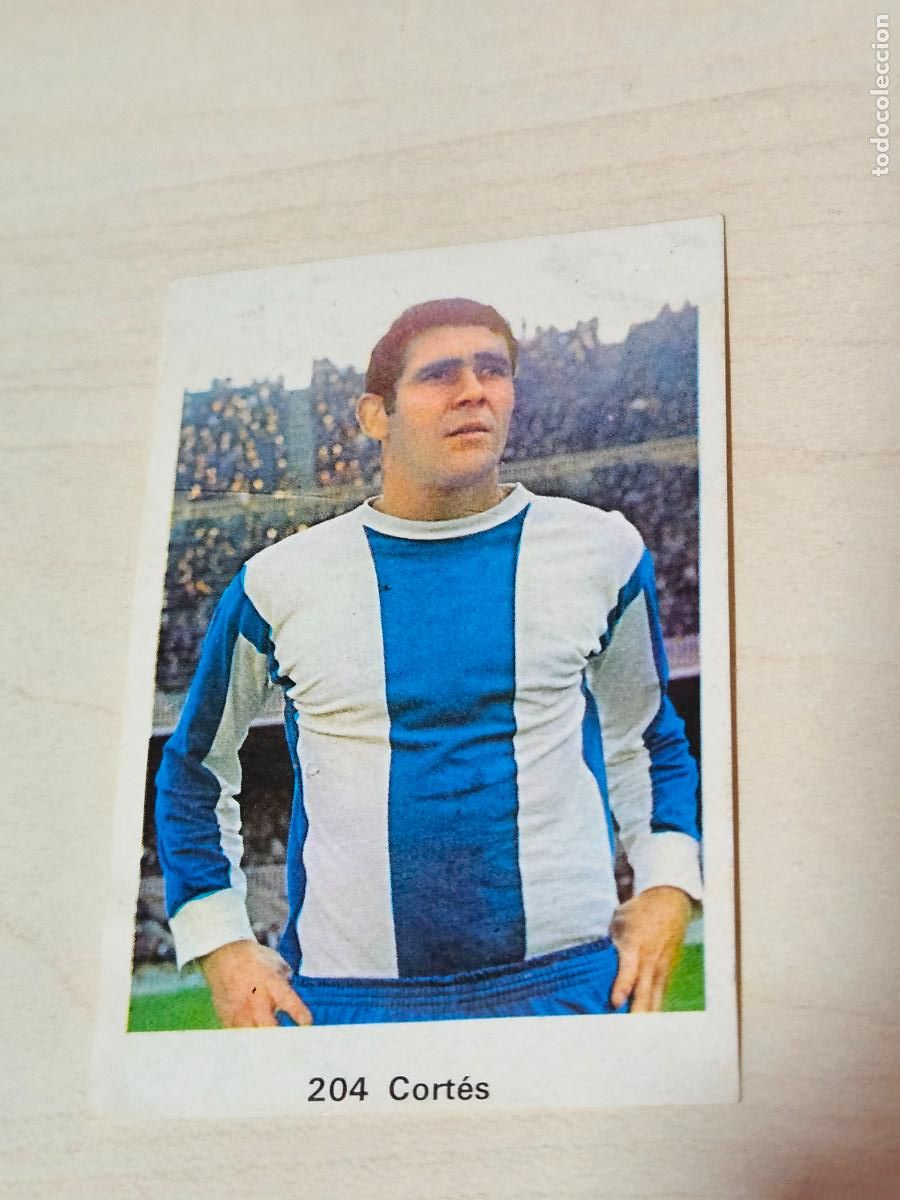 Cromos de f&uacute;tbol: N&ordm; 204 CORTES - DEPORTIVO CORU&Ntilde;A - CAMPEONATO NACIONAL DE LIGA RUIZ ROMERO 1973 - CROMO RECUPERADO