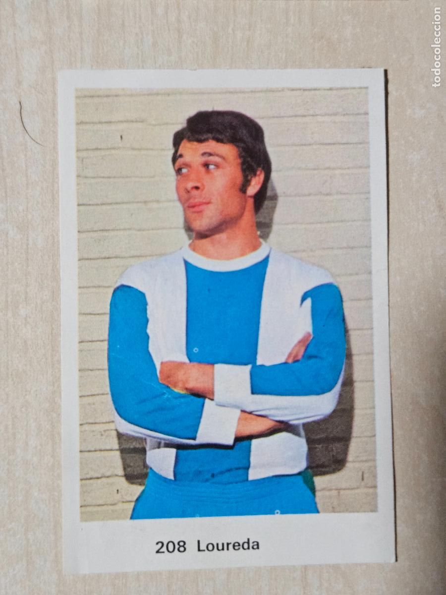 Cromos de f&uacute;tbol: N&ordm; 208 LOUREDA - DEPORTIVO CORU&Ntilde;A - CAMPEONATO NACIONAL DE LIGA RUIZ ROMERO 1973 - CROMO RECUPERADO