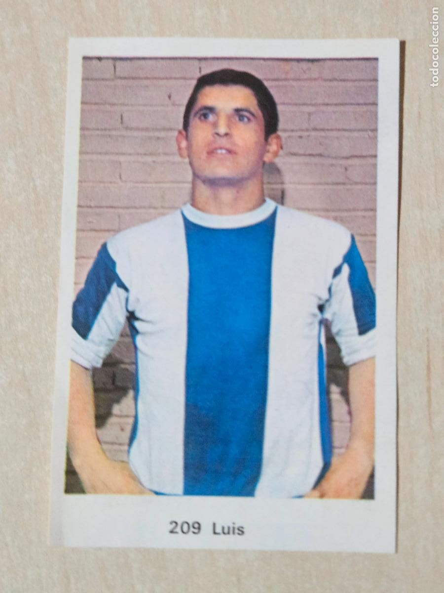 Cromos de f&uacute;tbol: N&ordm; 209 LUIS - DEPORTIVO CORU&Ntilde;A - CAMPEONATO NACIONAL DE LIGA RUIZ ROMERO 1973 - CROMO RECUPERADO