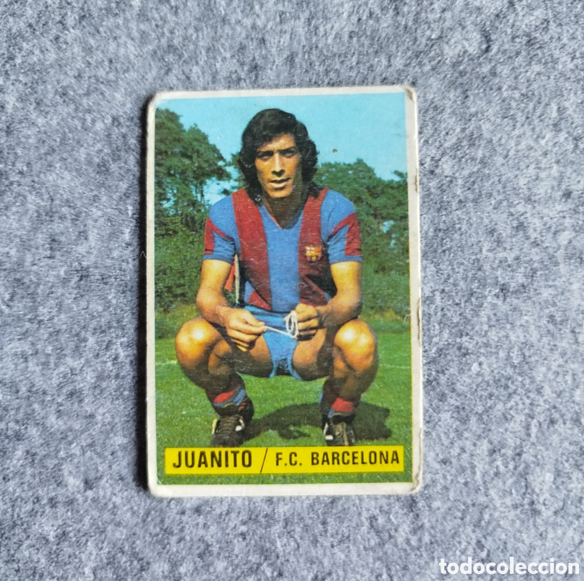 Fu&szlig;ball-Sticker: SIN PEGAR JUANITO FC BARCELONA BAR&Ccedil;A 74 75 1974 1975 EDICIONES ESTE CROMO NUNCA PEGADO