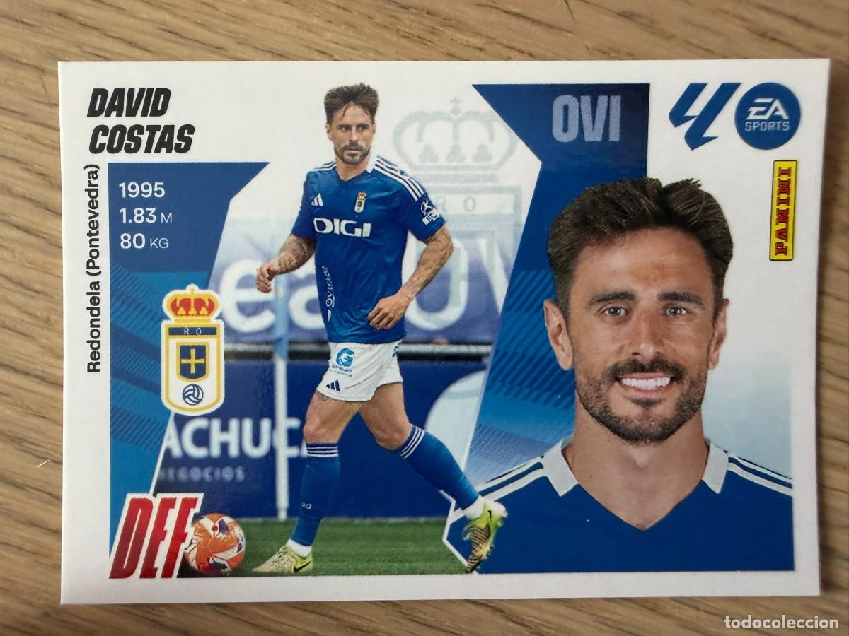 Figurine di Calcio: 8 DAVID COSTAS REAL OVIEDO 25 26 2025 2026 LIGA EA SPORTS COLECCIONES ESTE SIN PEGAR STICKER