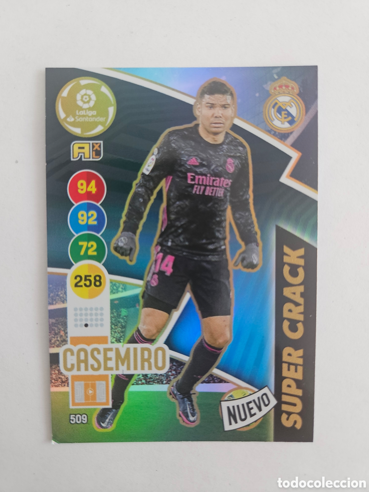 Figurine di Calcio: PANINI ADRENALYN XL 2020-2021 20 21 N&ordm; 509 CASEMIRO (REAL MADRID) NUEVO SUPER CRACK-SUPERCRACK