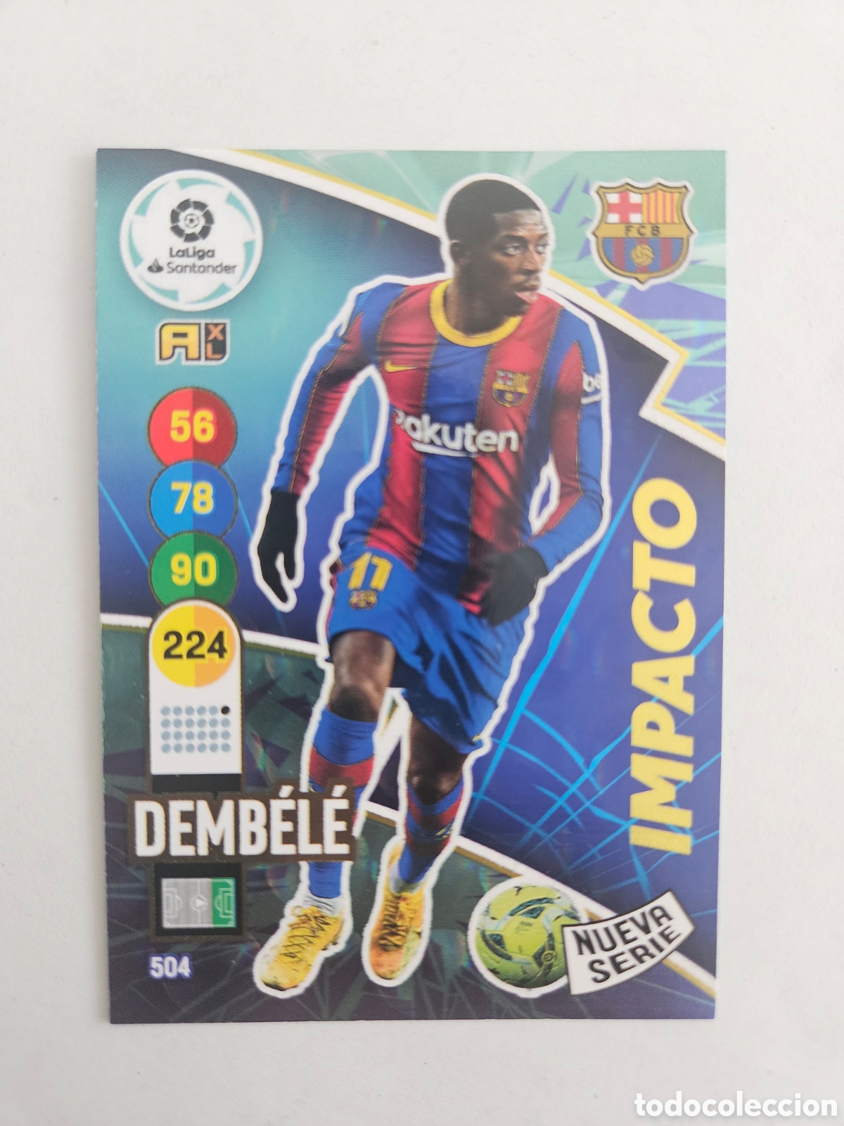 Cromos de f&uacute;tbol: Adrenalyn XL 20 21 2020 2021 Nueva Serie Impacto # 504 Ousmane Dembele F&uacute;tbol Club Barcelona