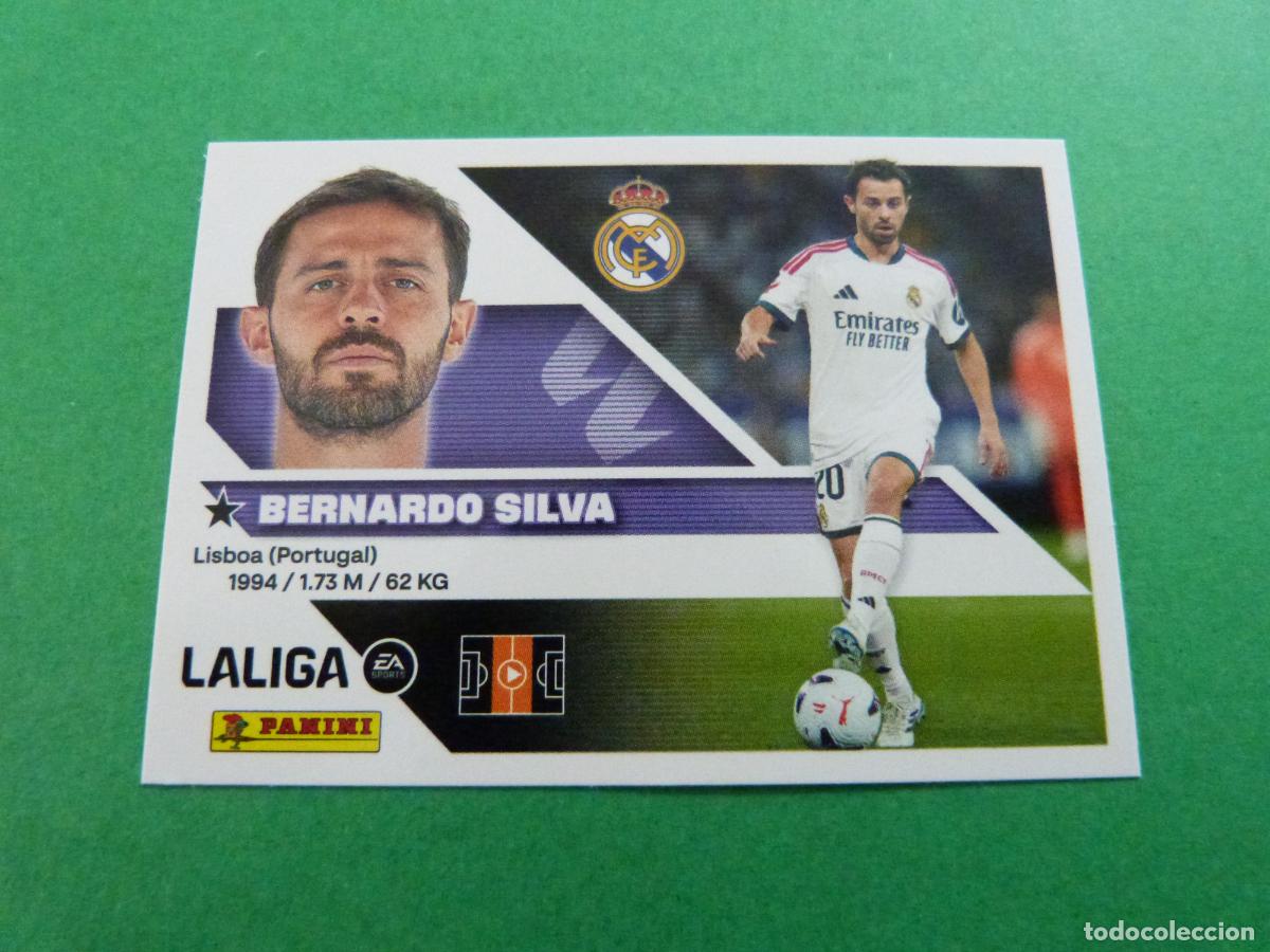 Cromos de f&uacute;tbol: CROMO FUTBOL BERNARDO SILVA REAL MADRID C.F. SIN PEGAR FICHAJE N&ordm; 21 LIGA ESTE 2026-2027/26-27