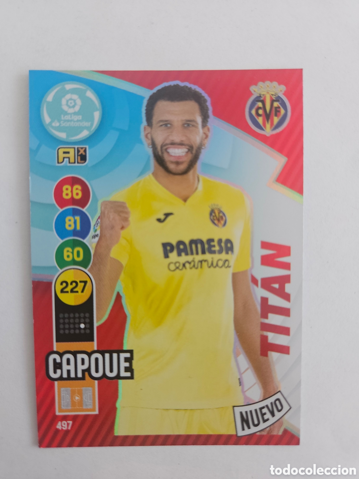 Cromos de f&uacute;tbol: FICHA N&ordm; 497 CAPOUE - ADRENALYN 20 21 - PANINI 2020 - 21 - CROMO - NUEVO TITAN