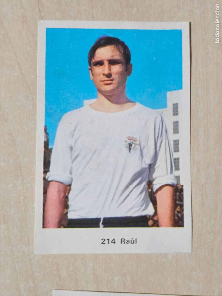 Cromos de f&uacute;tbol: N&ordm; 214 RAUL - BURGOS - CAMPEONATO NACIONAL DE LIGA RUIZ ROMERO 1973 - CROMO RECUPERADO
