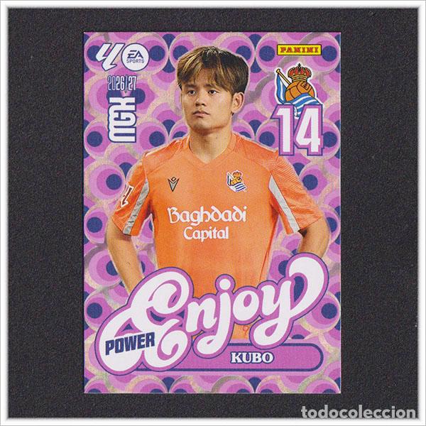 Cromos de f&uacute;tbol: MEGACRACKS 2026 2027 26 27 PANINI KUBO 384P 384 ENJOY POWER REAL SOCIEDAD ALBUM COLECCI&Oacute;N LIGA MGK