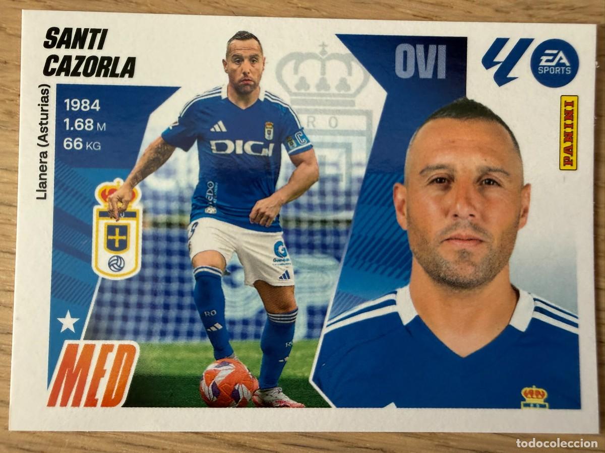Cromos de f&uacute;tbol: 14 SANTI CAZORLA REAL OVIEDO 25 26 2025 2026 LIGA EA SPORTS COLECCIONES ESTE SIN PEGAR STICKER