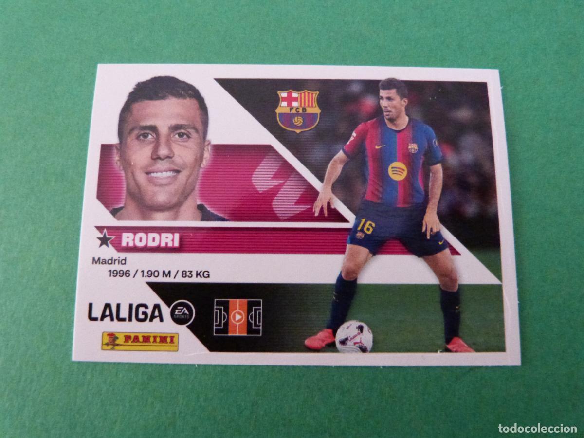 Cromos de f&uacute;tbol: CROMO FUTBOL RODRI F.C. BARCELONA SIN PEGAR FICHAJE N&ordm; 40 LIGA ESTE 2026-2027/26-27 PANINI